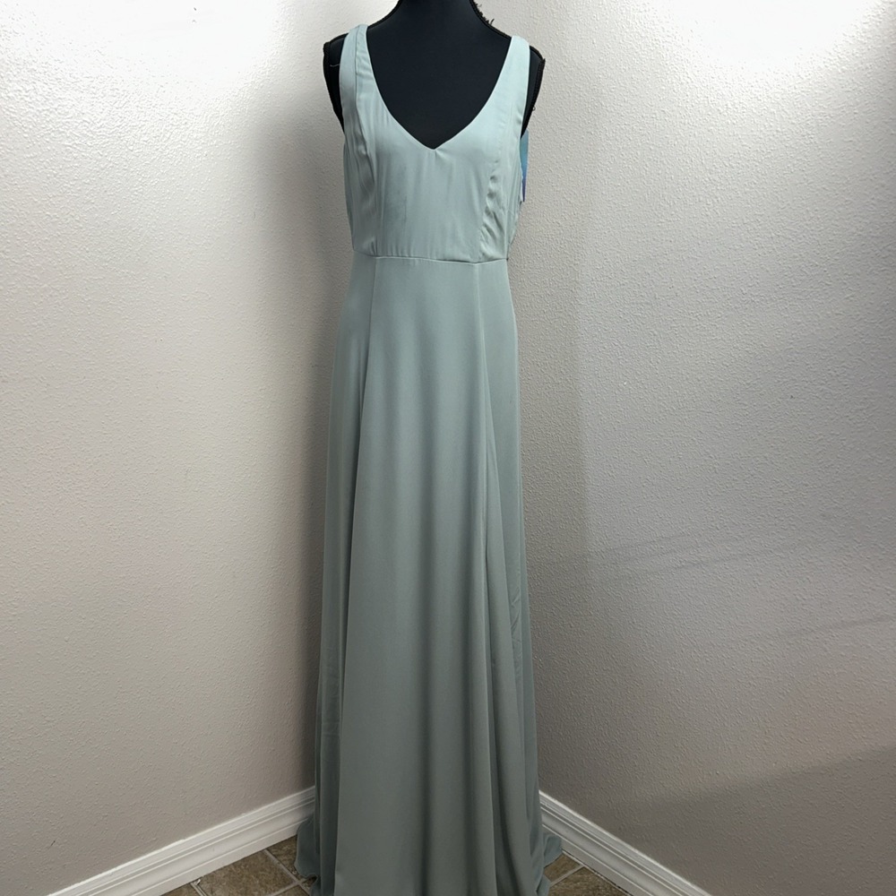 New Show Me Your Mumu Jen Maxi Dress Women's Large Green Wedding Party Holiday